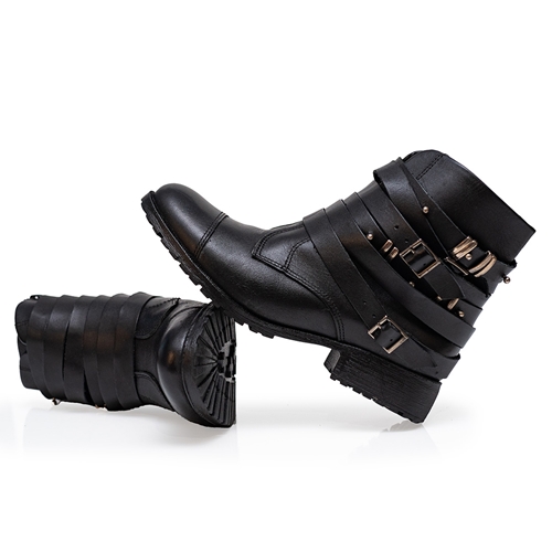 Bota store biker feminina